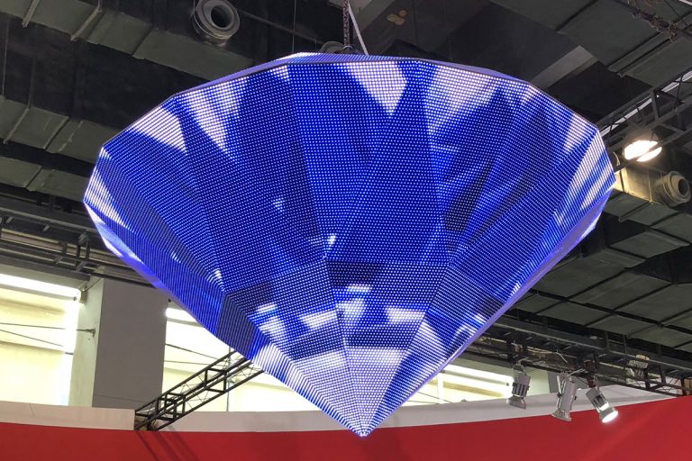 Custom Made Creative Special Shape LED Diamond Display Screen, CANLIGHT is a professional LED Display Supplier Made In China