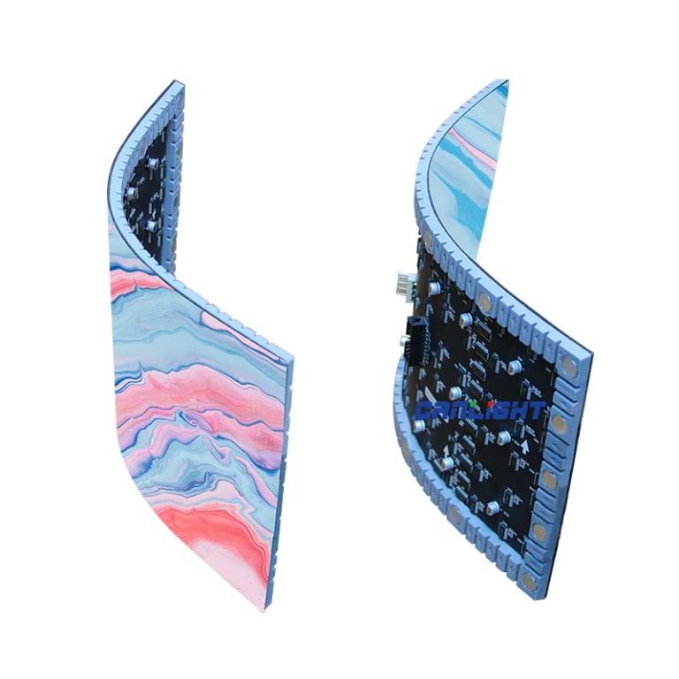 Indoor P2.5-320x160-32s-SMD2121 Soft Flexible LED Display Module, Frontal Servcie By Magnets, Made In China by CANLIGHT