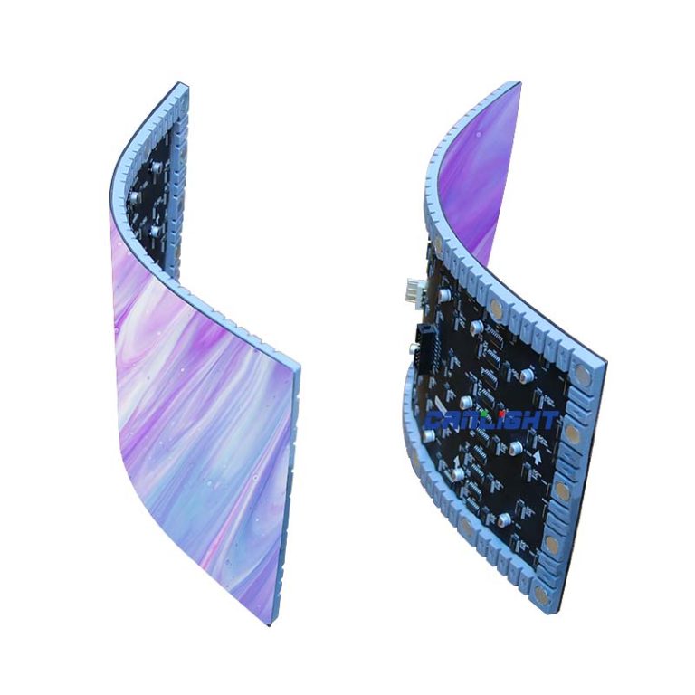 Indoor P3.076-320x160-26s-SMD2121 Soft Flexible LED Display Module, Frontal Servcie By Magnets, Made In China by CANLIGHT