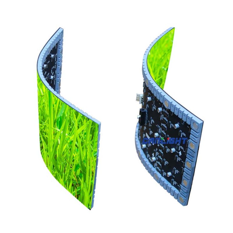 Indoor P4-320x160-20s-SMD2121 Soft Flexible LED Display Module, Frontal Servcie By Magnets, Made In China by CANLIGHT