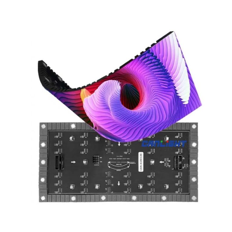 Indoor P5-320x160-16s-SMD2121 Soft Flexible LED Display Module, Frontal Servcie By Magnets, Made In China by CANLIGHT
