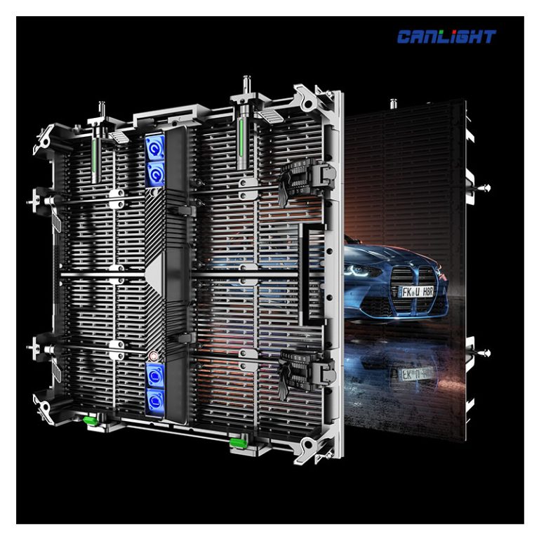 Indoor rental transparent LED display screen cabinet panel 500mm(W)*500mm(H)