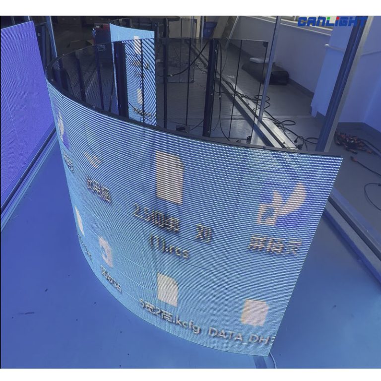 Transparent Special Shape Creative Curvedable LED Display Screen Cabinet