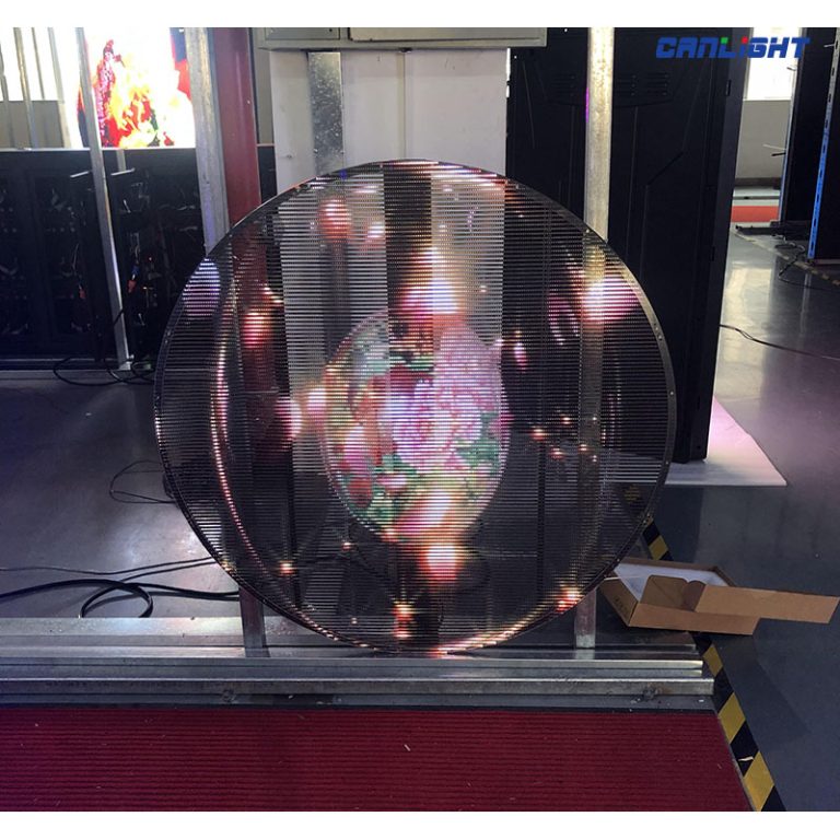 Transparent LED circle Cabinet