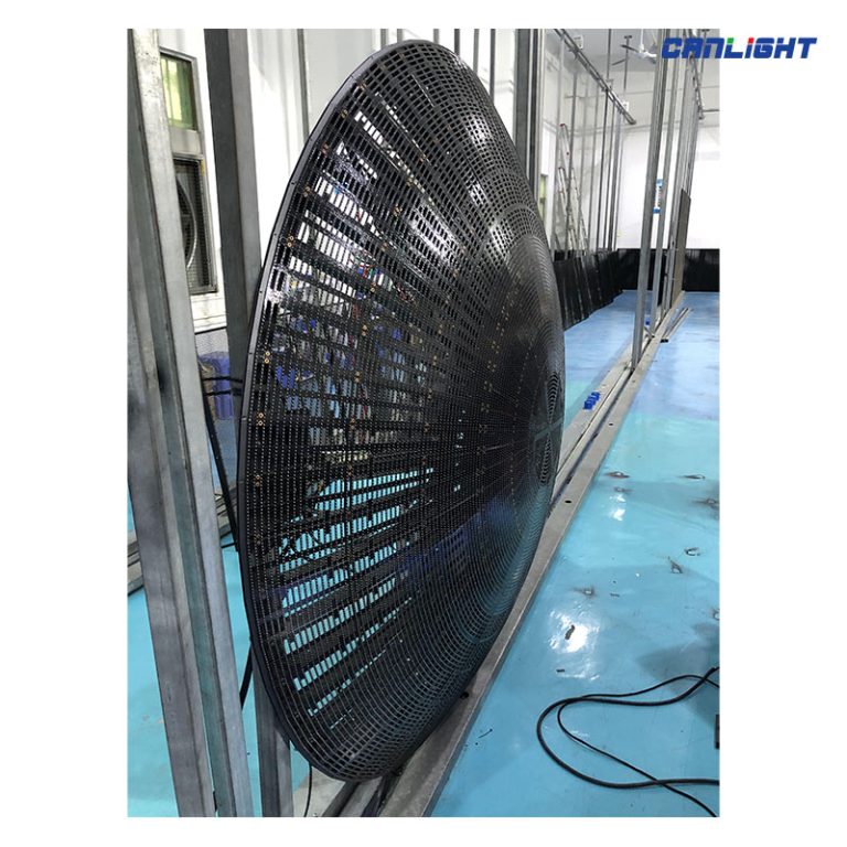 Transparent LED Cone Cabinet